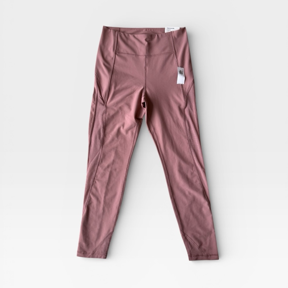 Old Navy High-Waisted PowerSoft Mesh-Panel 7/8 Leggings - Picture 2 of 10